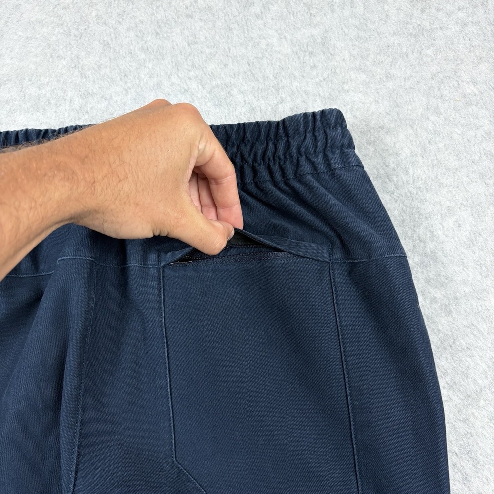 Lululemon Utilitech Canvas Pants Mens Small Navy Blue Bowline Stretch Tapered - Picture 5 of 11